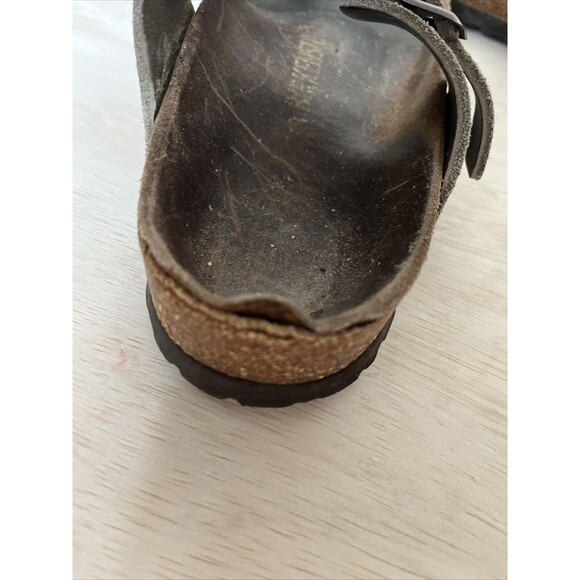 Birkenstock Womens Gizeh Size 38 US 7.5 approx shoe Sandal Cork Floor - Picture 11 of 14